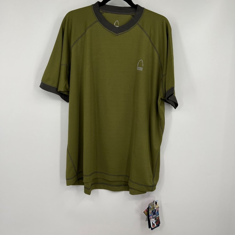 Sierra design circuit top shirt men's size XL green olive NWT